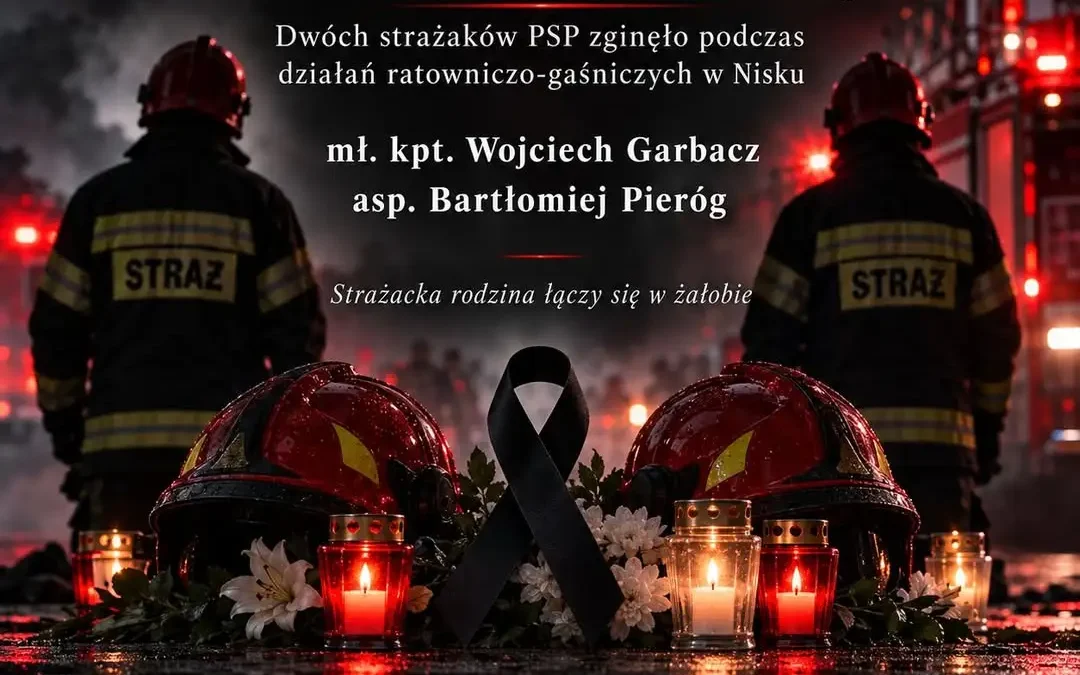 Tragedia w Nisku: dwaj strażacy zginęli podczas akcji gaśniczej