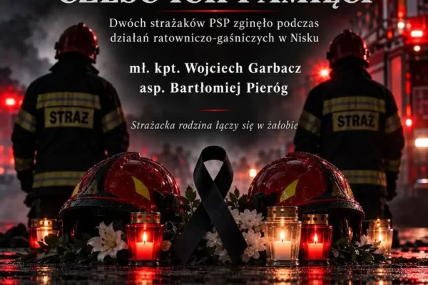 Tragedia w Nisku: dwaj strażacy zginęli podczas akcji gaśniczej