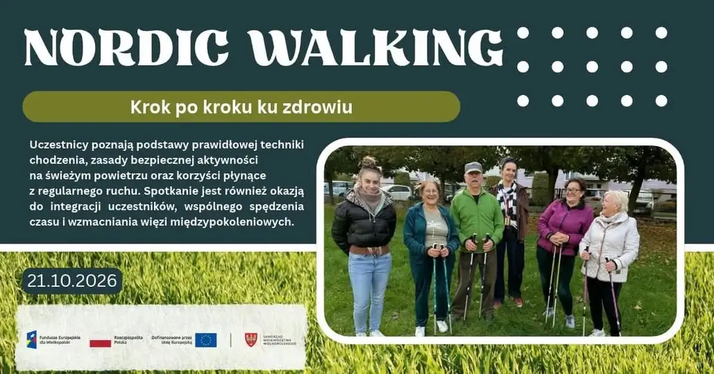 Nordic Walking w Chodzieży – zdrowie i integracja w ramach projektu C2RS