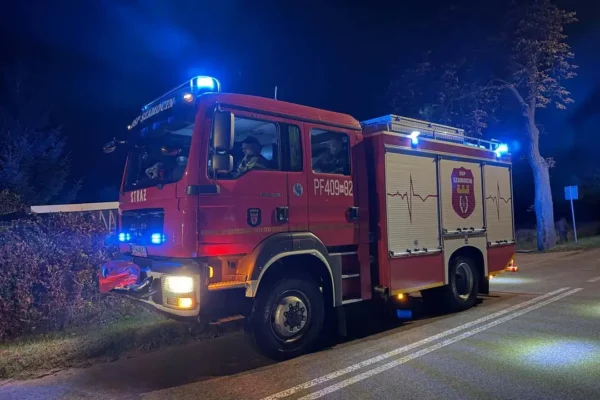 Nagłe zatrzymanie krążenia w Szamocinie – akcja OSP i ZRM