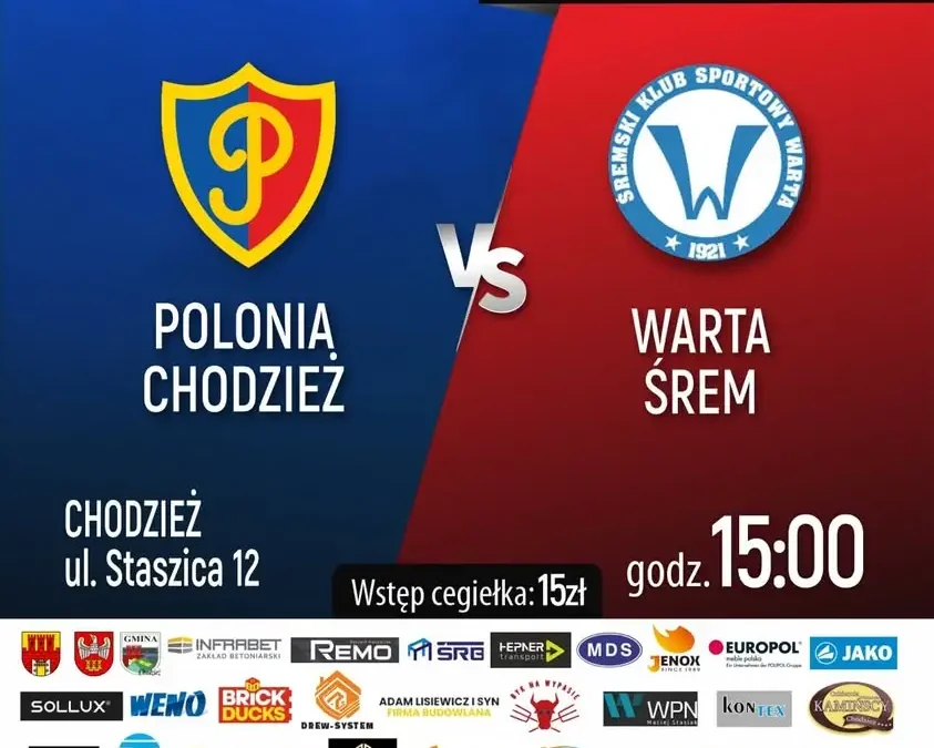 Polonia Chodzież zagra u siebie z Wartą Śrem – sobota, 24 października, godz. 15:00